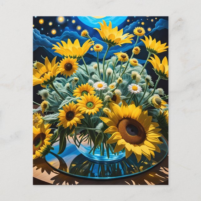 Papier Bodegón Flores y Noche 1 - 001 (Devant)