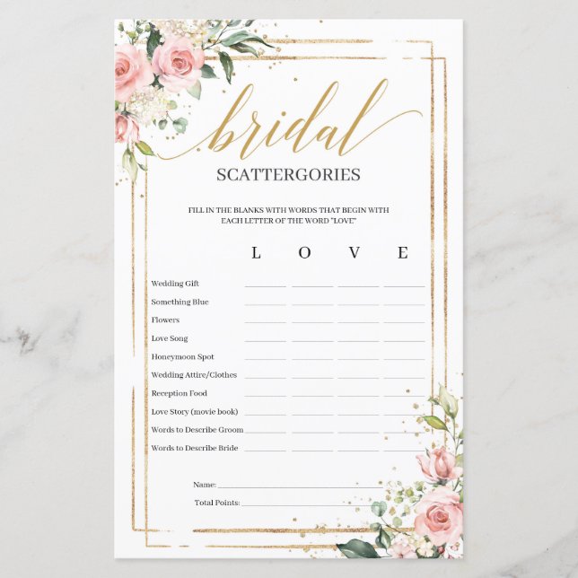 Papier Bohème floral rousse jeu de stractergences nuptial (Devant)