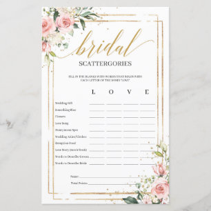 Papier Bohème floral rousse jeu de stractergences nuptial