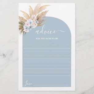 Papier Bohemian Pampas Grass Conseils pour maman d'être c