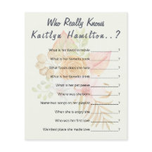 Boho Baby shower Question Jeu Nouvelle Mère Humour