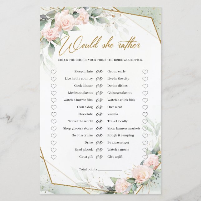 Papier Boho blush et or et verdure Voulait-elle Plaire (Devant)
