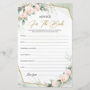 Papier Boho pastel rose roses or Conseils pour la mariée