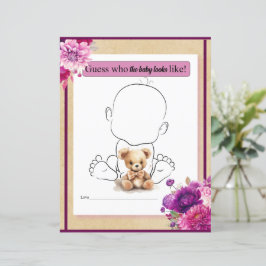 Papier Boho pourpre qui va bébé ressemblent à un jeu
