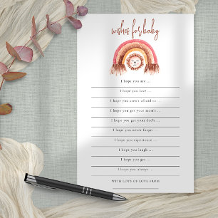 PAPIER Boho Rainbow Lion Wish for Baby Shooting