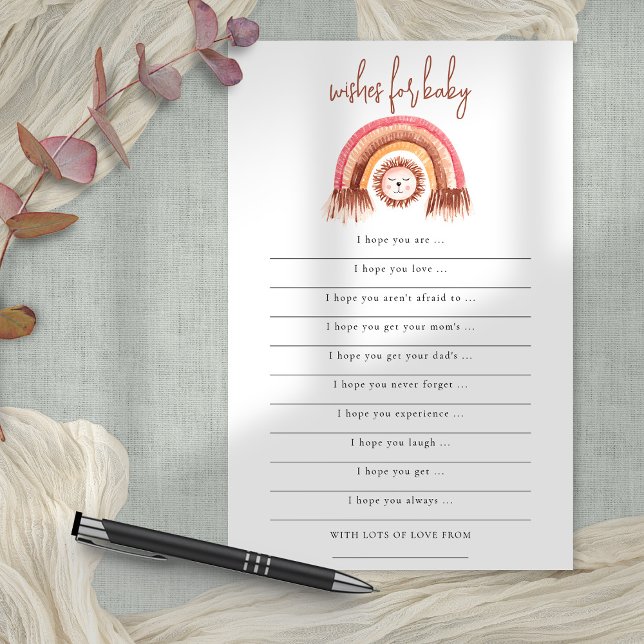 PAPIER | Boho Rainbow Lion Wish for Baby Shooting (Von Creator hochgeladen)