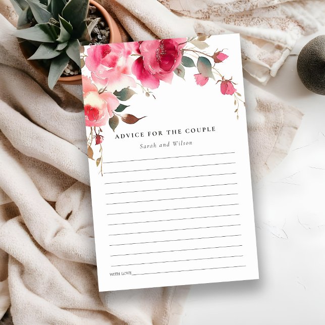 Papier Boho Rose Rose rose Fleurs Wedding showers Conseil (Créateur téléchargé)