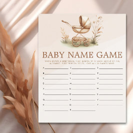 Papier Boho Style Baby stroller neutral baby shower