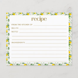 Papier Boho Summer Lemon Fruit Fête des mariées Recette
