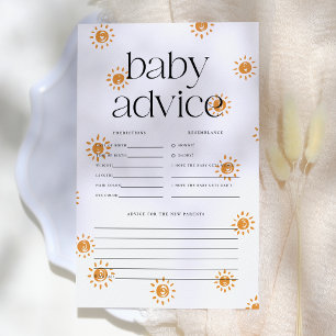 Papier Boho Sunshine Baby shower Prédictions et conseils
