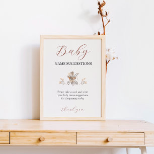 Papier Boho Sweet Bear Air Balloon Nom Baby Idées Jeu