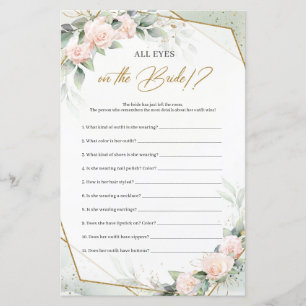 Papier Boho vert rose vif Tous les yeux sur la mariée