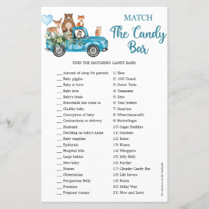 Papier Bois Animaux Camion Bleu Correspondance La Barre D