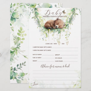 Papier Bois Animaux Forêt Verdure Baby shower Jeu