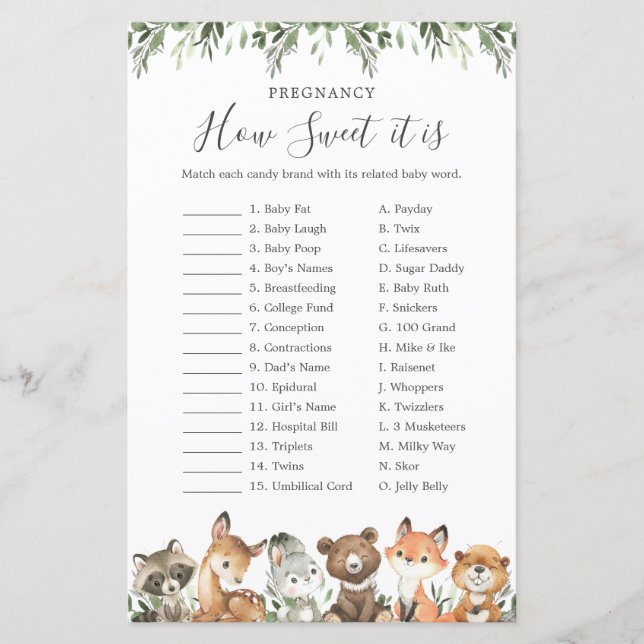 Papier Bois Animaux Grossesse Comme Il Est Doux Jeu (Devant)