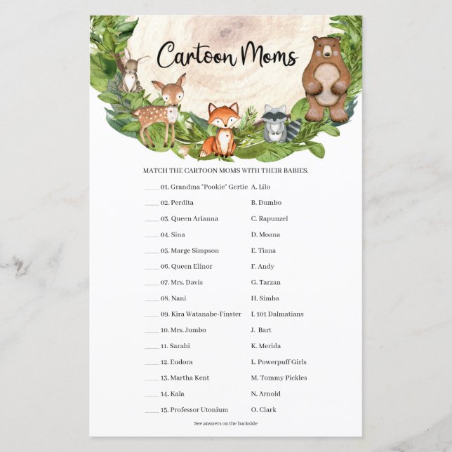 Papier Bois animaux tranche en bois Carton (Devant)