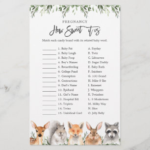 Papier Bois Baby shower Grossesse Comme il est doux