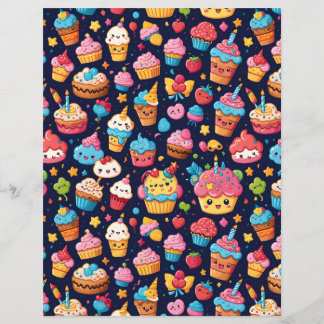 Papier Bold Motif d'anniversaire Kawaii