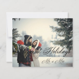 Papier Bon marché moderne M & Mme Happiest Holidays Chris