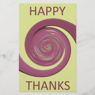 Papier Bon thanksgiving Golden Jaune tourbillon design.pn