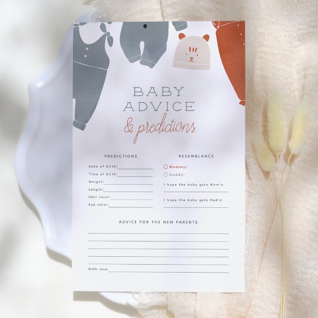 Papier Bonjour Baby Boho Vêtements Baby Conseils et prédi (Créateur téléchargé)