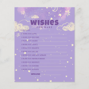Papier Bonjour Baby Purple Dream Souhaite Baby shower