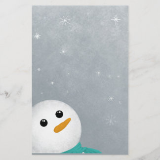 Papier Bonne neige Bonhomme de neige