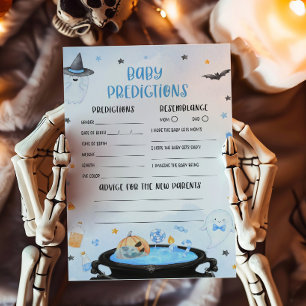 Papier Boo-oy Halloween Baby shower Baby Predictions Jeu
