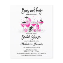 Boos Et Booze Fêtes des mariées Budget Invitations