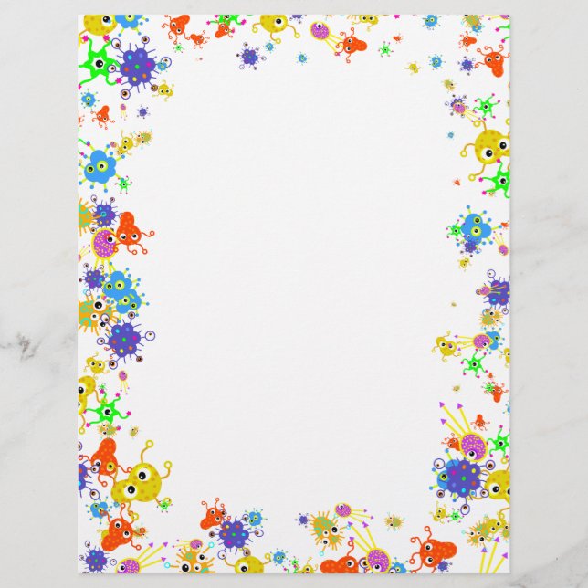 Papier Bordure de la bactérie (Devant)