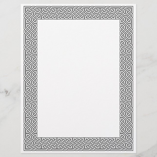 Papier Bordure des noeuds celtiques (Devant)