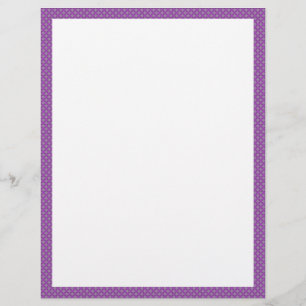 Papier Bordure pourpre pointillée