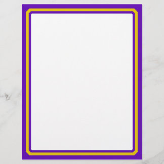 Papier Bordure Purple Et Or
