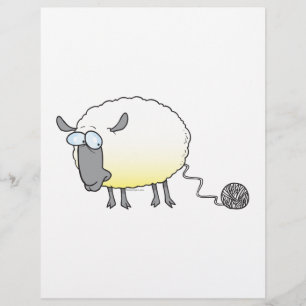 Papier boule drôle de fil cloné dessin animé mouton
