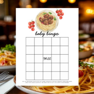 Papier Boulettes de viande - Jeu de bingo pour baby showe