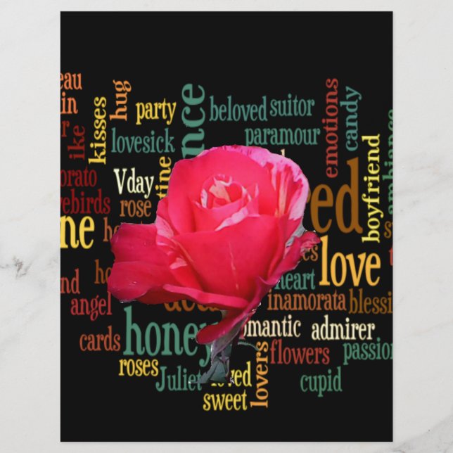 Papier Bouquet d'amour : Une expression sincère (Devant)