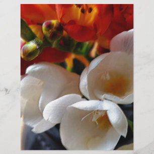 Papier bouquet de freesias