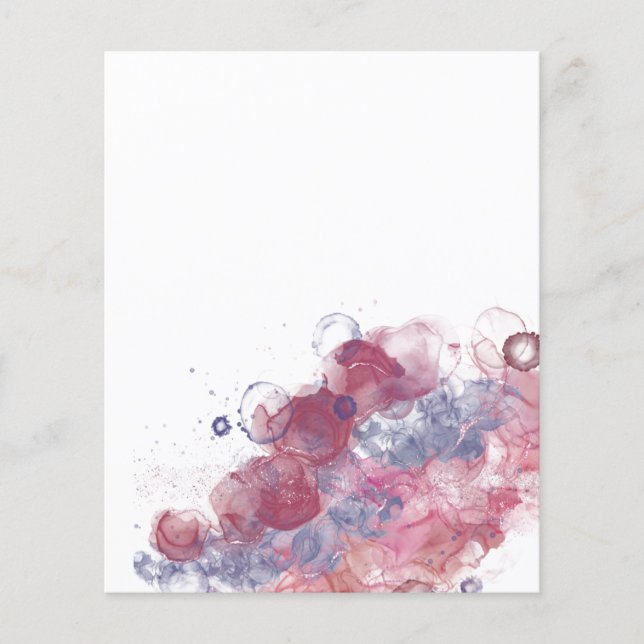 Papier Bouts d'encre d'alcool rose (Devant)