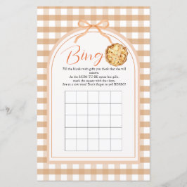 Papier Bow Little Cutie Pie Bingo Jeux 1er anniversaire