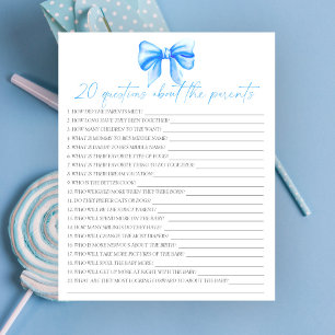 Papier Bow - Partie 20 questions sur les Parents