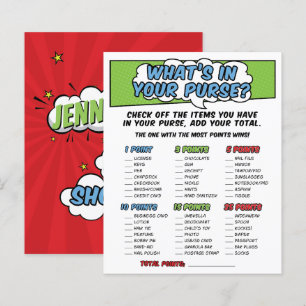 Papier Boy Comic Book Superhero Baby shower Jeu de bourse