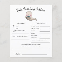Papier Boy Ghost Little Boo Prédictions & Conseils Card