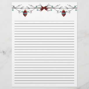 Papier Branches N Bows (Lignée)