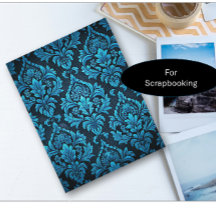 Papier Brocade Floral Turquoise