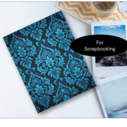 Papier Brocade Floral Turquoise