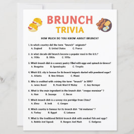Papier Brunch Trivia Jeu