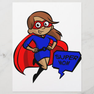 Papier brunette super maman