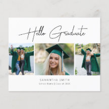 BUDGET 2022 Bonjour Graduate Moderne Invitation Gr