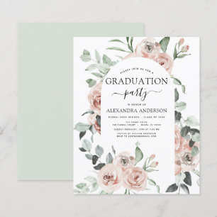 Papier Budget 2022 Dusty Pink Graduation Floral
