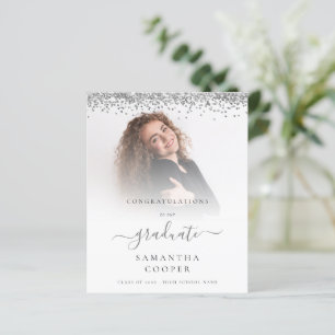 Papier Budget 2022 Grad Photo Parties scintillant argent 